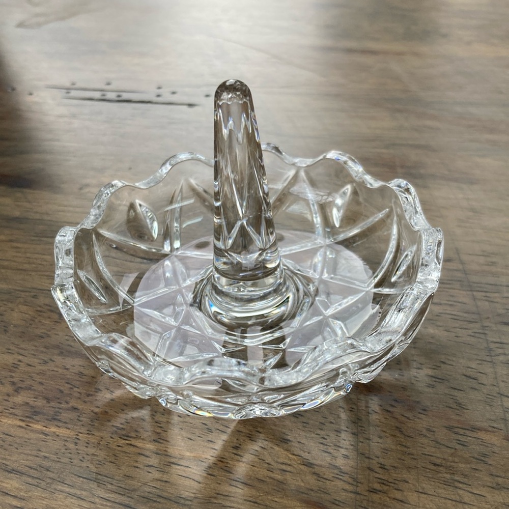 90’s Glass ring/jewery holder